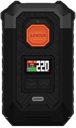 Vaporesso ARMOUR MAX Mod | 220W Box Mod Works with Itank 2 Atomizer/Z sub ohn Tank/ 510 Thread Atomizer E-Cigarette Vaporizer (Negro)