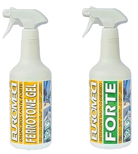 Klovoo Kit Trattamento Gelcoat e Vetroresina – Linea di galleggiamento/Ingiallimento: schiarisce aloni Gialli e Marroni, Pulizia Barca