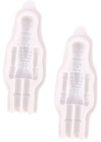 MAGICLULU 2pièces Moules Silicone Casse-noisette Pour Gâteaux Et Biscuits Décoration De Noël Pour Diy Pâtisserie