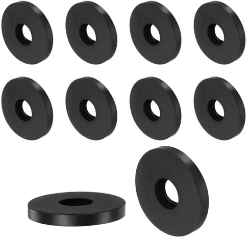 QUARKZMAN 8pz Guarnizioni in Gomma Spaziatoria 40mm OD x 15mm ID x 5mm Altezza Rondella Piatta Spaziatori Antivibranti Tondi Piatte Guarnizione Idrauliche Spesse per Accessori Casa Auto Viti