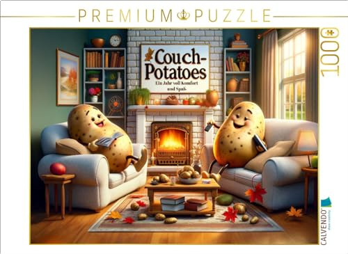 CALVENDO Puzzle Gemütliche Zeiten: Kartoffeln und die Kunst des Entspannens | 1000 Teile Lege-Größe 64 x 48 cm Foto-Puzzle für glückliche Stunden