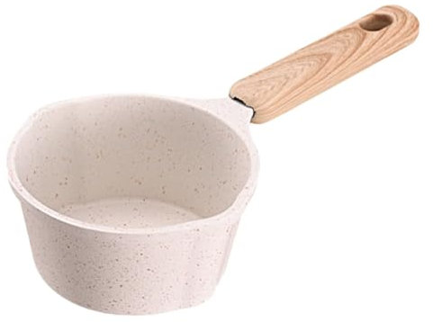 COLLBATH Pot Metal Sauce Pan Pour Oil Pan Pour Oil Small Wok with Handle Saucepan Milk Warm Pan Iron Sauce Wok Indoor Kit Pour Oil Small Pan Small Pan with Handle Pour Oil Wok