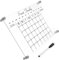 CAXUSD 1set Acrylic Clear Dry Erase Board Calendar for Fridge Weekly Planner Memo Board Lightweight Transparent Message Writing for Home Office Kitchen Use