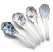 Litinliv 4 Piezas Cucharadas de Porcelana, Cuchara de Cerámica, Cucharas de Sopa Chinas, Cucharas Chinas de Porcelana, Cucharas Japonesas de Sopa, Cuchara de Sopa para Pho Wonton Fideos Miso
