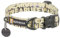RUFFWEAR Front Range Hundehalsband für kleine Hunde, bequem und stabil mit seitlicher Schnalle und Gurtband zum Gassigehen mit dem Hund, Größe S (28–36 cm), Berge-Logo