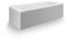 Duravit No.1 Einbau-Badewanne, rechteckig, 1800x800mm, 1 Rückenschräge, weiß, 700491000000000
