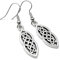 Celtic Knot Charm Earrings, Tibetan Silver Charms on Nickel Free Hooks : 43mm long, Gift for Women, Elegant Irish Style Drop Earrings