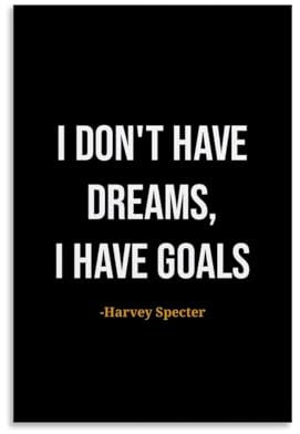 EGLOBICH Harvey Specter Zitate TV-Show-Poster, Wandkunst, dekoratives ästhetisches Leinwandposter, 30 x 45 cm, ungerahmt, Harvey Specter Zitate