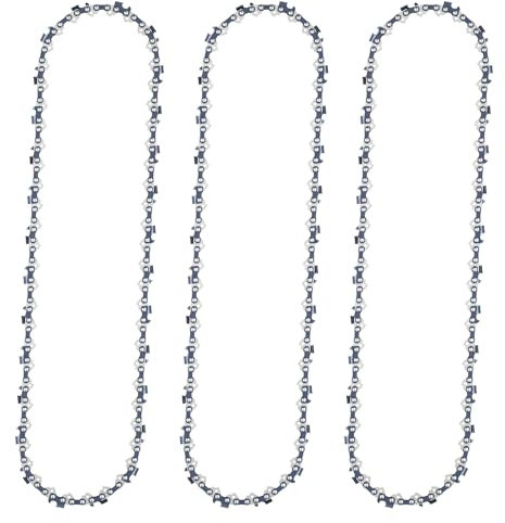 14 Chainsaw Chain Replacement for EGO Chain Saw CS1400,CS1401,CS1403,AC1400 Chainsaw Blade,52 Drive Links 0.043 Gauge 3/8 LP Pitch (3 Pack)