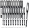 KERIFI Rollerball Pens Black Ink 26 Pack Black Gel Pens, 0.5mm Liquid Ink Ballpoint Pens Quick-Drying and Smooth, Writing Pens for Bullet Journal, Notes, Sketch, Black Pens for School Office Supplies