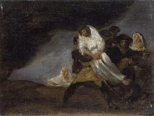 POSTERIIk Berühmt Leinwanddruck Kunst Leinwand Plakat F.de Goya-gemälde Eines Gehängten Mönchs Von Francisco De Goya Porträts Wandkunst für Wohnzimmerdekoration 60x90cm