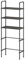 Lamppdcor 59 Inch Tall Over Washing Machine Storage Unit, 3-Tier Freestanding Bathroom Shelf Organizer Non-Slip