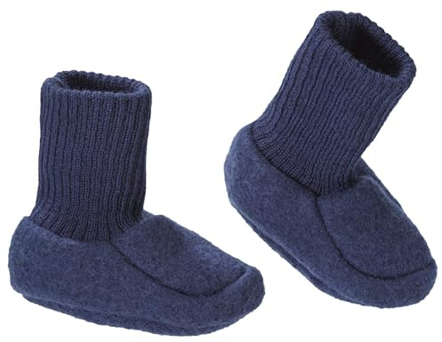 Disana Walk-Schuhe Baby - 100% Bio-Merino, Wollwalk - warm & weich - Unisex Gr. 50 – 68 - nachhaltig & fair – schmiegt Sich sanft an den Babyfuß, kein Verrutschen - Made in Germany