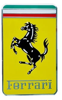 GSEFTY Auto Distintivo Emblema Adesivo per Ferrari F355/F430/California, Stemmi Adesivo Auto, Tronco Logo Adesivi Emblema, Decalcomanie per Adesivi per Auto