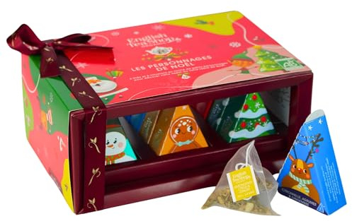 English Tea Shop Coffret Personnages de Noël Thés Bio 12 Sachets