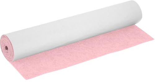 Filz Selbstklebend Filzmatte Filzstoff Hellrosa - 40x220cm 2mm Dick | Filzrolle DIY, für Schachtel-Liner Untersetzer Schubladenmatte Auto Filz Bilderrahmen Stuhlbein Tischbeine