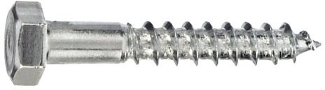 Masidef member of the würth group KL3142060 Tirafondi Testa Esagonale 12 x 60, 18 Pezzi