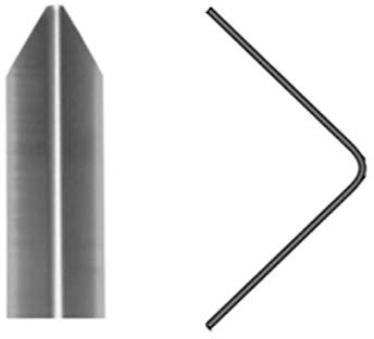 Cornière d'angle 30 x 30 mm , en acier inoxydable ou aluminium, autoadhésif, couleur: inox