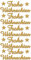 bsb Sticker Weihnachten mit goldener Schrift - Stickerbogen in 9 x 17,5 cm - selbstklebende Aufkleber - Frohe Weihnachten - Geschenk-Aufkleber