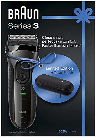 Braun 3020S Afeitadora eléctrica, plastico, Negro, 22,2