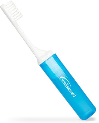 Wellsamed Reisezahnbürste mit Hygienischer Schutzkappe, Zahnbürste ideal für Reisen oder Ausflüge (1)