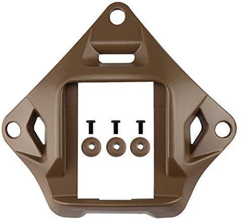 Taktischer Helm NVG Mount Shroud Stahl Sportkamera Halterung Basis für Fast Helm (Tan)