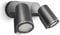 Steinel LED Strahler Spot DUO S anthrazit, 90° Bewegungsmelder, inkl. LED GU10-Leuchtmittel, per Kabel vernetzbar, Aluminium, 14,95 W