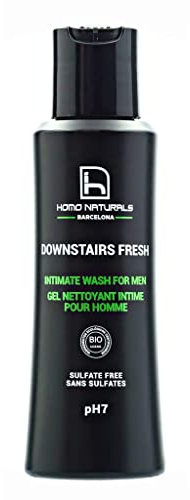 Homo Naturals Intimgel für Männer Natürlich Bio - Intimseife für Männer mit Bio-Aloe Vera - Intimcreme für Männer - Intimhygiene - zertifiziert biologisch - 100 ml