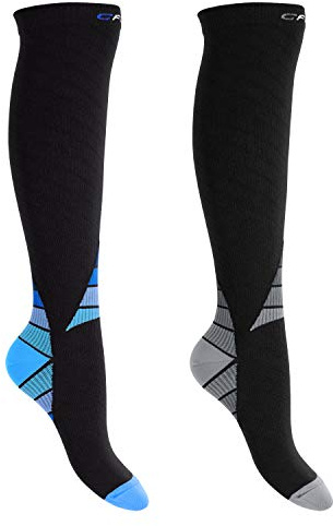 CFLEX Herren & Damen Sport Strümpfe (1 oder 2 Paar) Kompressions Kniestrümpfe
