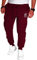 RMK Herren Hose Jogginghose Trainingshose Sporthose Fitnesshose Sweatpants Uni Einfarbig H.07 (as3, Alpha, m, Regular, Regular, Rot)