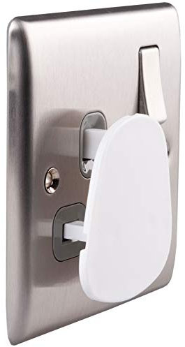 Safety Plugs for Sockets UK Baby/Children/Kids Outlet Covers Protectors Proofing Plug Childproof Socket Electric Proof Home Mains Cover Guard Wall Electrical Protective Caps White (5 Pack)