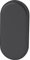 FSB 0 17 1757 00000 0810 Blindrosette oval Blindzylinder Rosette verdeckt geschraubt, Aluminium schwarz matt 171757, Silber