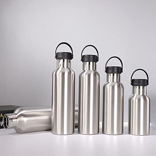 CYLZRCl Termo Acero Inoxidable Botella Copa Cola Aislada Al Vacío para Botellas Agua Viajes Al Aire Libre De Doble Pared Matraz De Deportes del Gimnasio Drinkware (Color : Handle, Tamaño : 750ML)