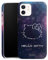 DeinDesign Custodia Premium Compatibile con Apple iPhone 12 Cover per Smartphone Custodia Opaca Spazio Hello Kitty Merchandise