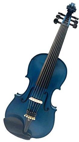 ZUOMU 6 Corde Violino Elettrico Full Size Violino Acustico 4/4 con Archetto Set per Violino Standard