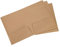 PATIKIL 3Pack Dokumentenmappe Papier Ordner A5 Kraftpapier Ordner mit Tasche Brief Datei Sammlung Speicher für Büro Braun
