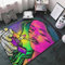 YUXIXI Outer Space Trippy Smoke Cool Spooky Girl Area Rug Polyester Weicher Teppich Anti-Rutsch Bodenmatte Teppiche für Wohnzimmer Wohnheim Schlafzimmer Heimdekoration – 152,4 x 99,9 cm