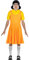 Funidelia | Squid Game Puppe Kostüm Offiziell Netflix für Damen Kostüm für Erwachsene & Verkleidung für Partys, Karneval & Halloween - Größe M - L - Orange