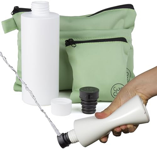 CuloClean Borsa per l'igiene per escursioni + Bidet da viaggio portatile + bottiglia. Kit di igiene personale per escursionisti, non lasciare traccia (LNT) durante le escursioni in campagna.