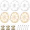 Electight 6 Packs Sensor de Movimiento para Interiores, Luz Nocturna 8 LEDs Recargable por USB, 3 Modos, Adsorción Magnética, para Dormitorio, Armario, Vestíbulo, Escaleras, Blanco/Amarillo Cálido