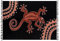 SAIVONA Pareo Sarong Strandtuch Damen-Wickelrock Strand-Handtuch Wickeltuch oder Handtuchkleid und Wickelkleid Damen-Handarbeit aus Fair Trade Herstellung Batik Gecko Schwarz Braun Töne