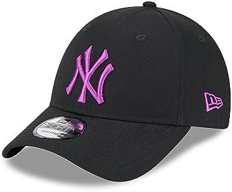 New Era NY Kappe Baseball Fanaccessoire New York Yankees MLB Cap Hut verstellbar schwarz lila - One-Size