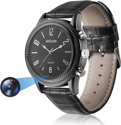 Menborn Smart Watch Schwarzes Lederarmband
