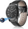 Menborn Fotocamera compatta telecamera spia orologio tipo infrarossi rilevamento movimento fotocamera 32 GB, cinturino in pelle