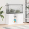 DJEKA Aquarium Unterschrank 101 x 41 x 58 cm Aquarium Tisch Aquarium Stand Aquarium Unter Tisch/Schrank Aquarium Mit Unterschrank Hochglanz-Weiß Aquariumschrank Aquariumregal Tisch Für Aquarium