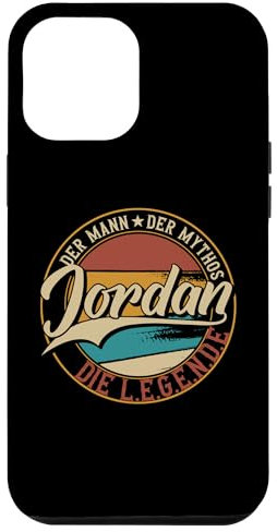 Hülle für iPhone 15 Pro Max Jordan Der Mann der Mythos die Legende Vornamen
