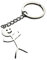 Strichmännchen Schlüsselanhänger | Anhänger Mittelfinger | lustiges Männchen | silber Finger Metall | Geschenk | Schlüssel | Geschenkidee Freunde | süßes Metallanhänger Mann Skelett