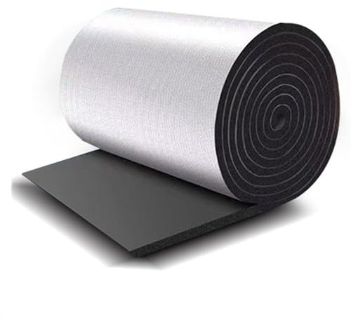 Dachisolierung Innen Isolierungsfolie aus Aluminium Winter-Isolierung mit Schaum, Aluminium Selbstklebend Isolierfolie Dämmfolie für Fußböden, Dächer, Garagentore und Wohnwagen, 5mm Dicke ( Size : 1mx