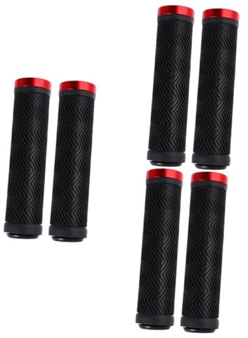 6 STK Fahrradgriff Bike Grips fahradgrife Rutschfester greifdorn fahrradlenker Griffgummis Bicycle Accessories Lenkergriffe Bike Gadgets Gerade handhaben Zubehör Griffigkeit Metall