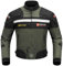 BORLENI Chaqueta de moto a prueba de viento motocicleta armadura de equipo de protección otoño invierno verano para hombre de toda estaciòn XL Verde